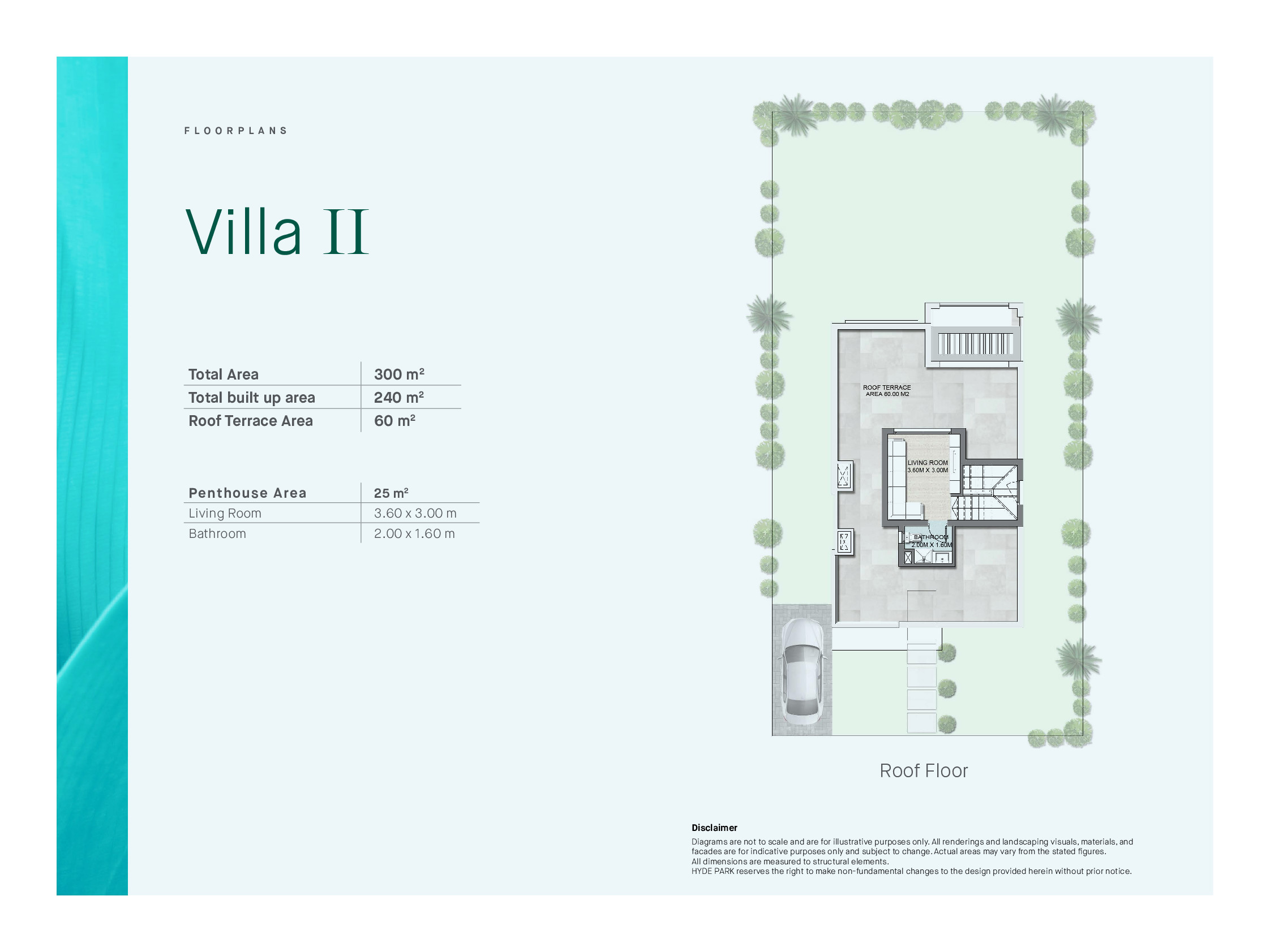 Floor plan for villa at Hyde Park North - Seashore