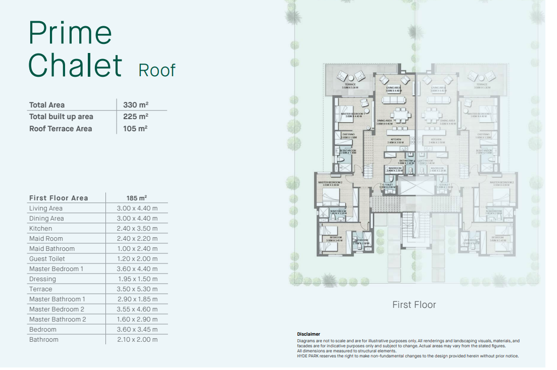Floor plan for duplex at Hyde Park North - Seashore