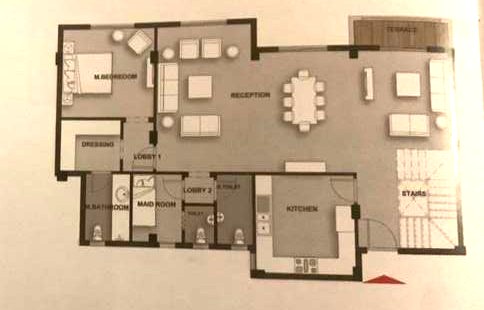 Floor plan for duplex at Mountain View ICity New Cairo