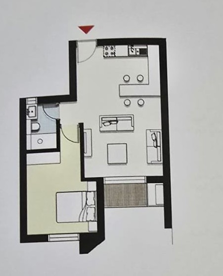 Floor plan for apartment at ZED East