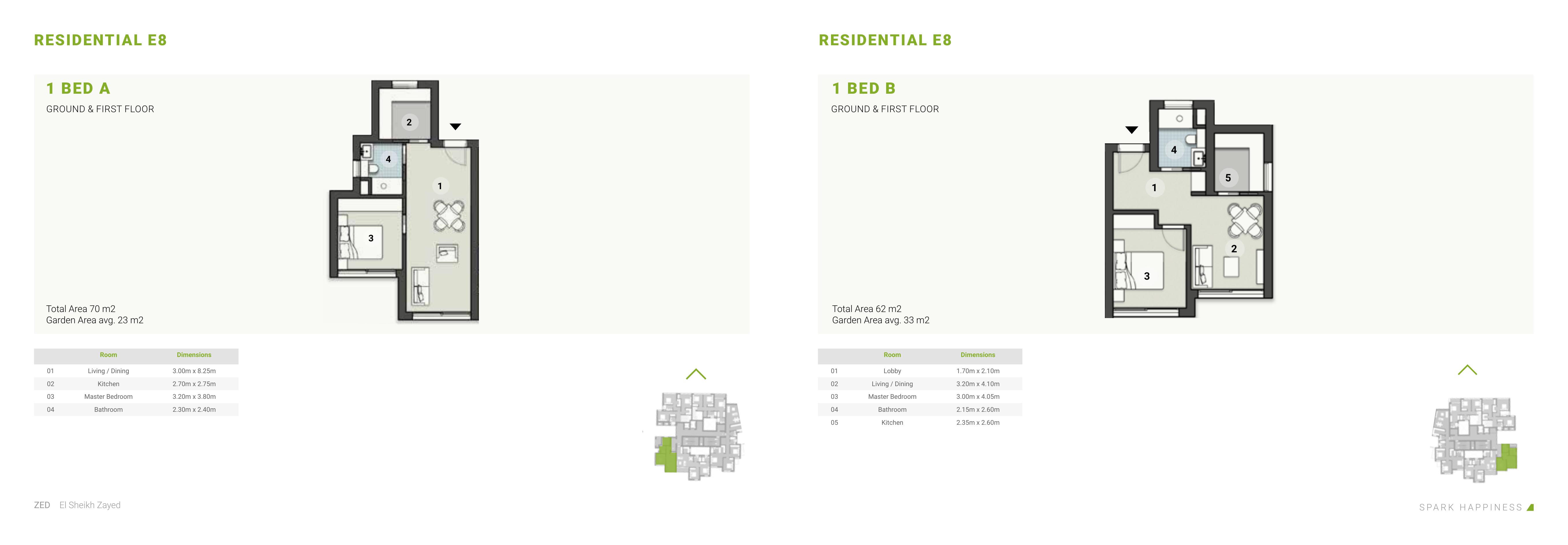 Floor plan for apartment at ZED
