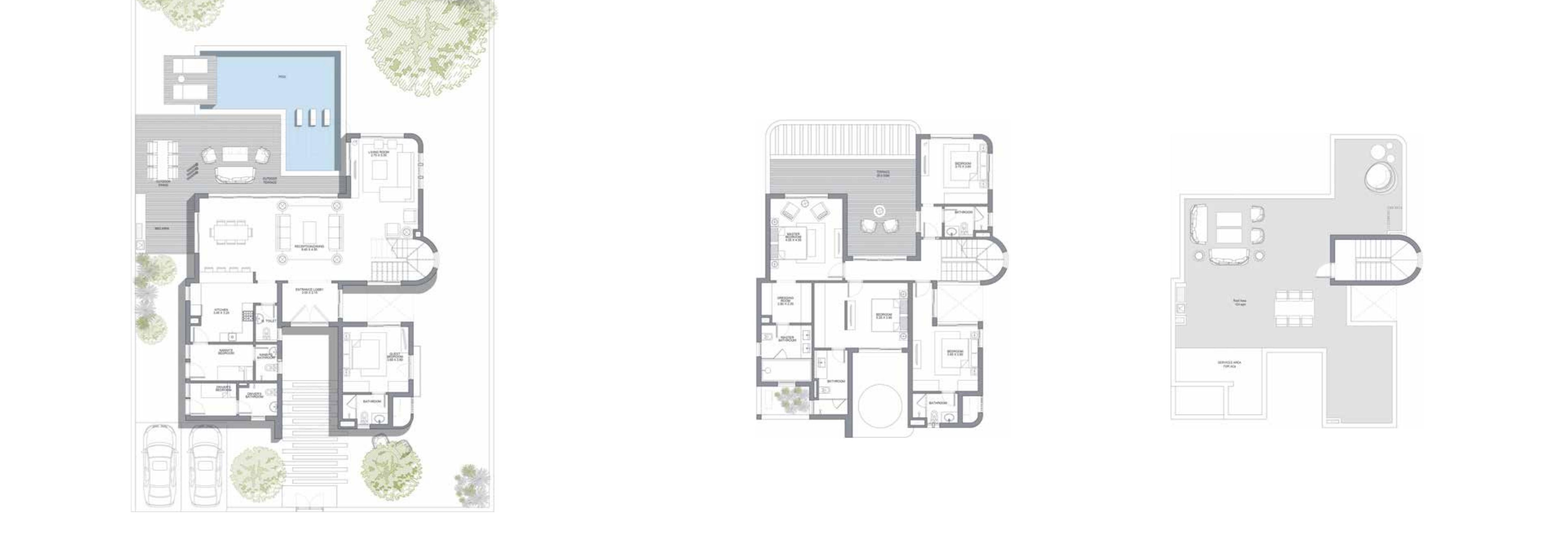 Floor plan for villa at Belle Vie