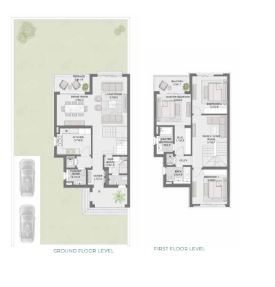 Floor plan for villa at Belle Vie