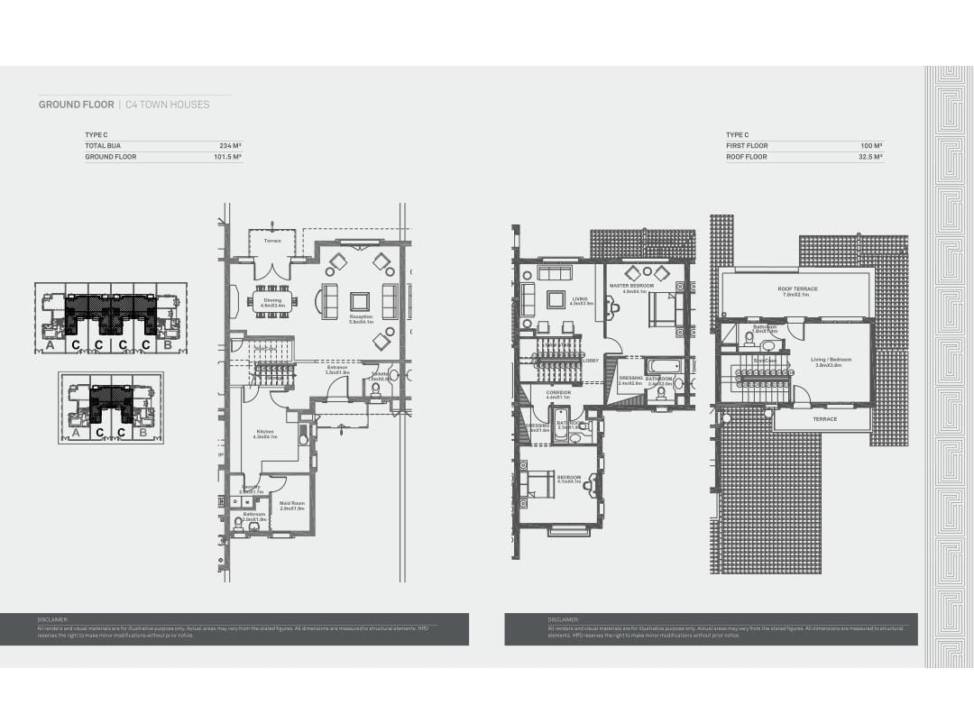 Floor plan for townhouse at Hyde Park