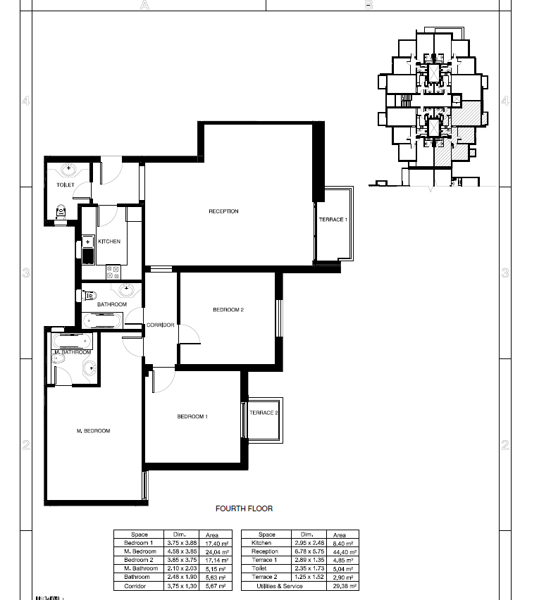 Floor plan for apartment at Mountain View ICity New Cairo