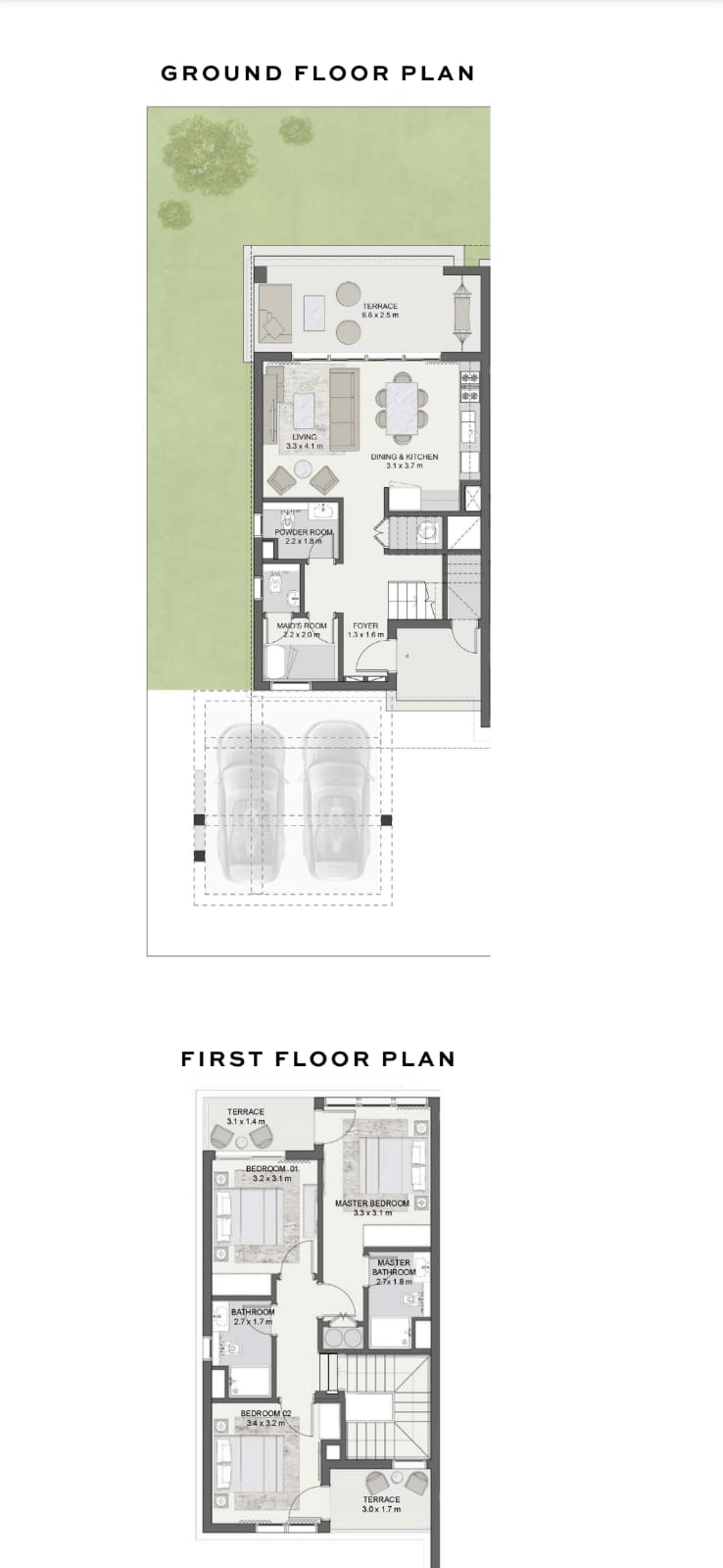 Floor plan for townhouse at Soul