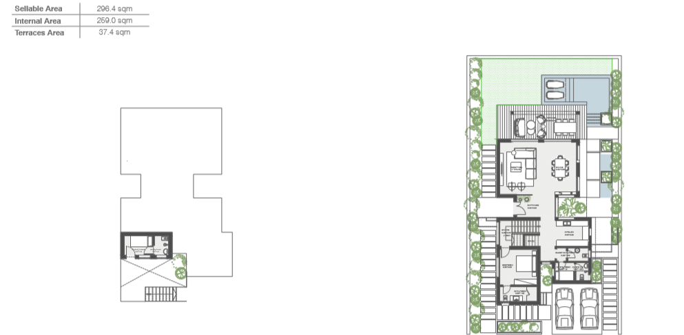 Floor plan for villa at The Med