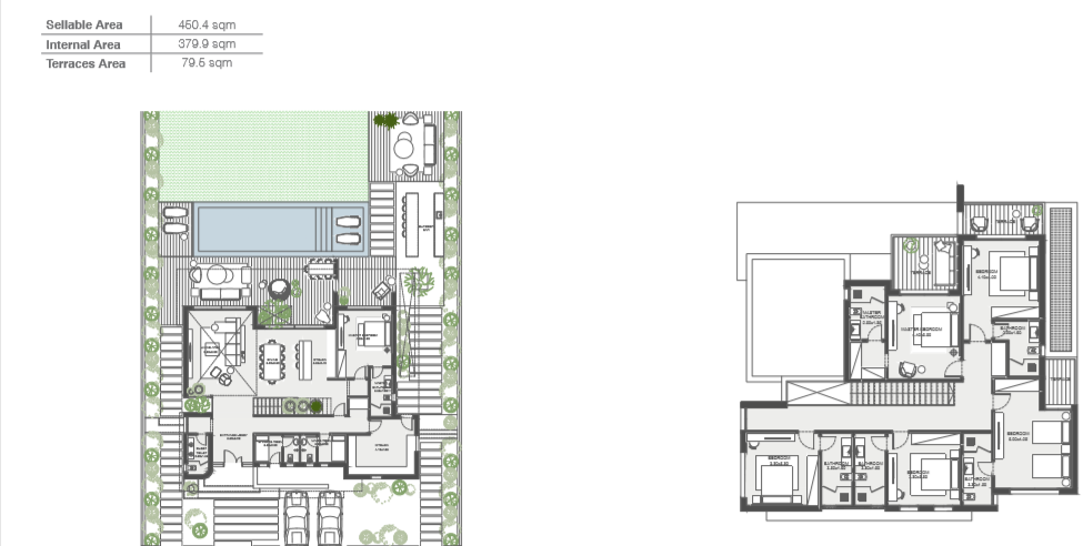 Floor plan for villa at The Med