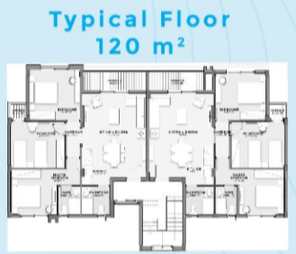 Floor plan for chalet at Sea View