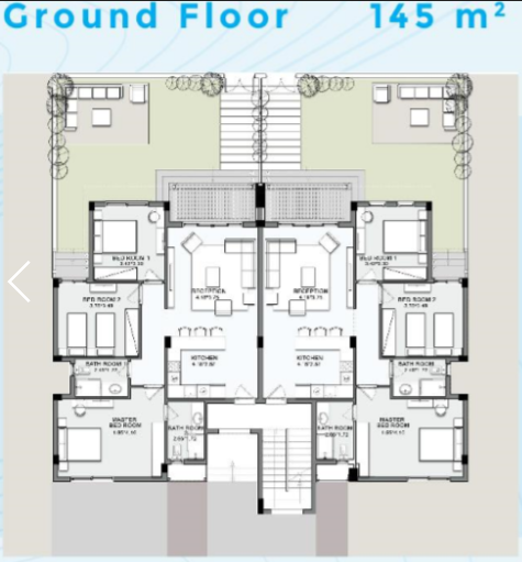 Floor plan for chalet at Sea View