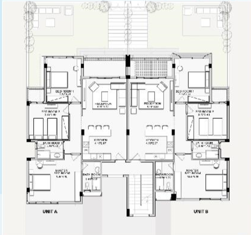 Floor plan for chalet at Sea View