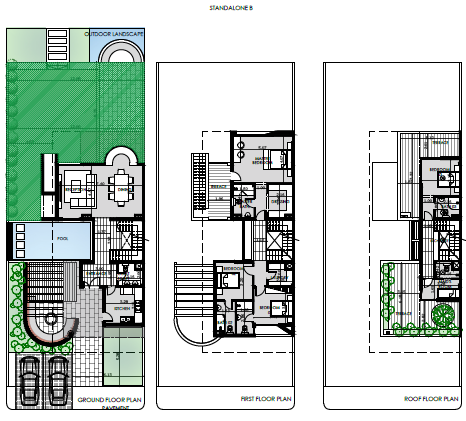 Floor plan for villa at Nord New Alamein