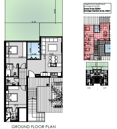 Floor plan for apartment at Nord New Alamein