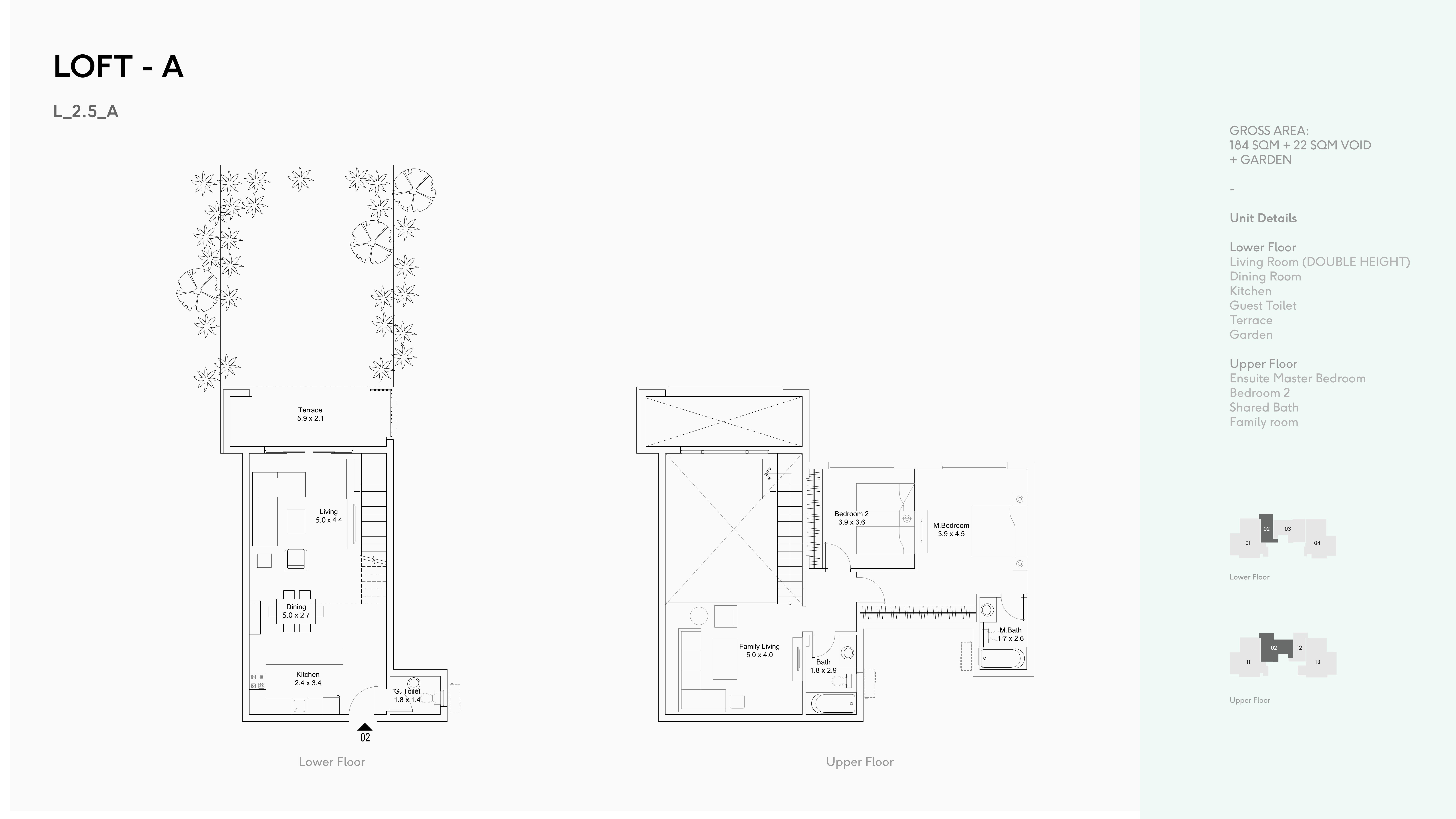 Floor plan for duplex at DISTRICT 5