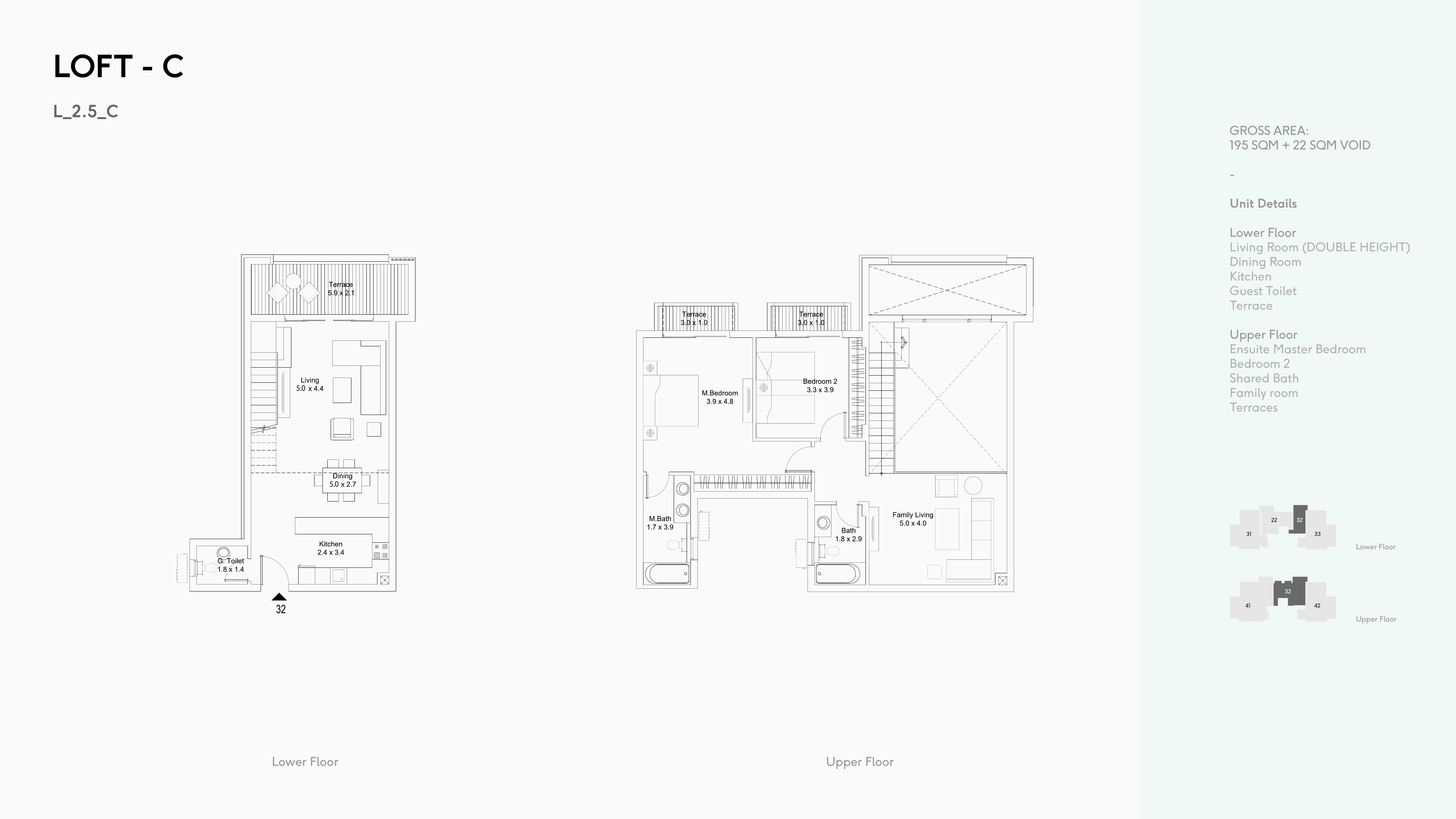 Floor plan for duplex at DISTRICT 5