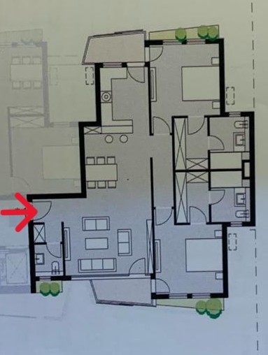 Floor plan for apartment at Badya