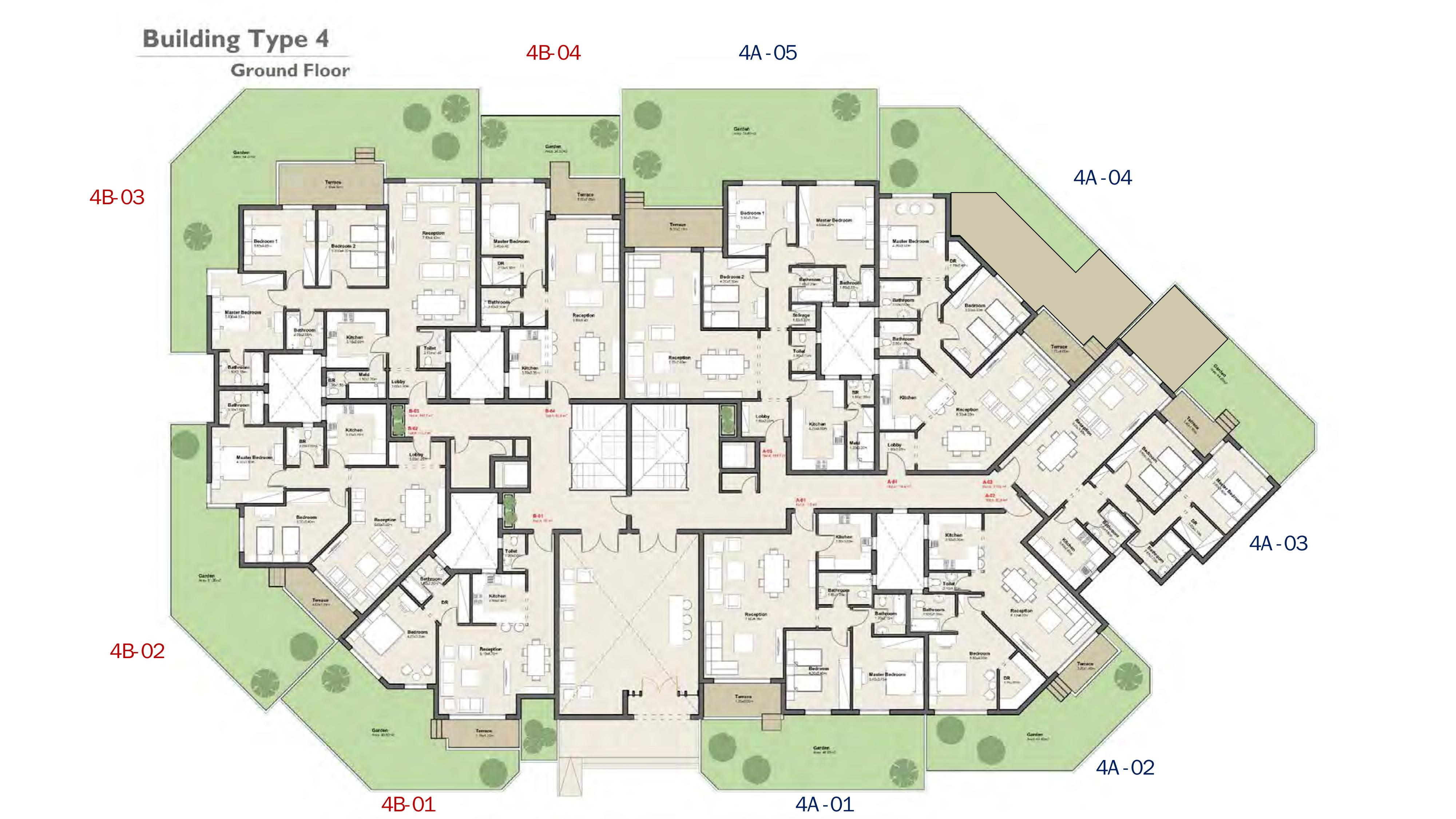 Floor plan for apartment at Axis X Iwan