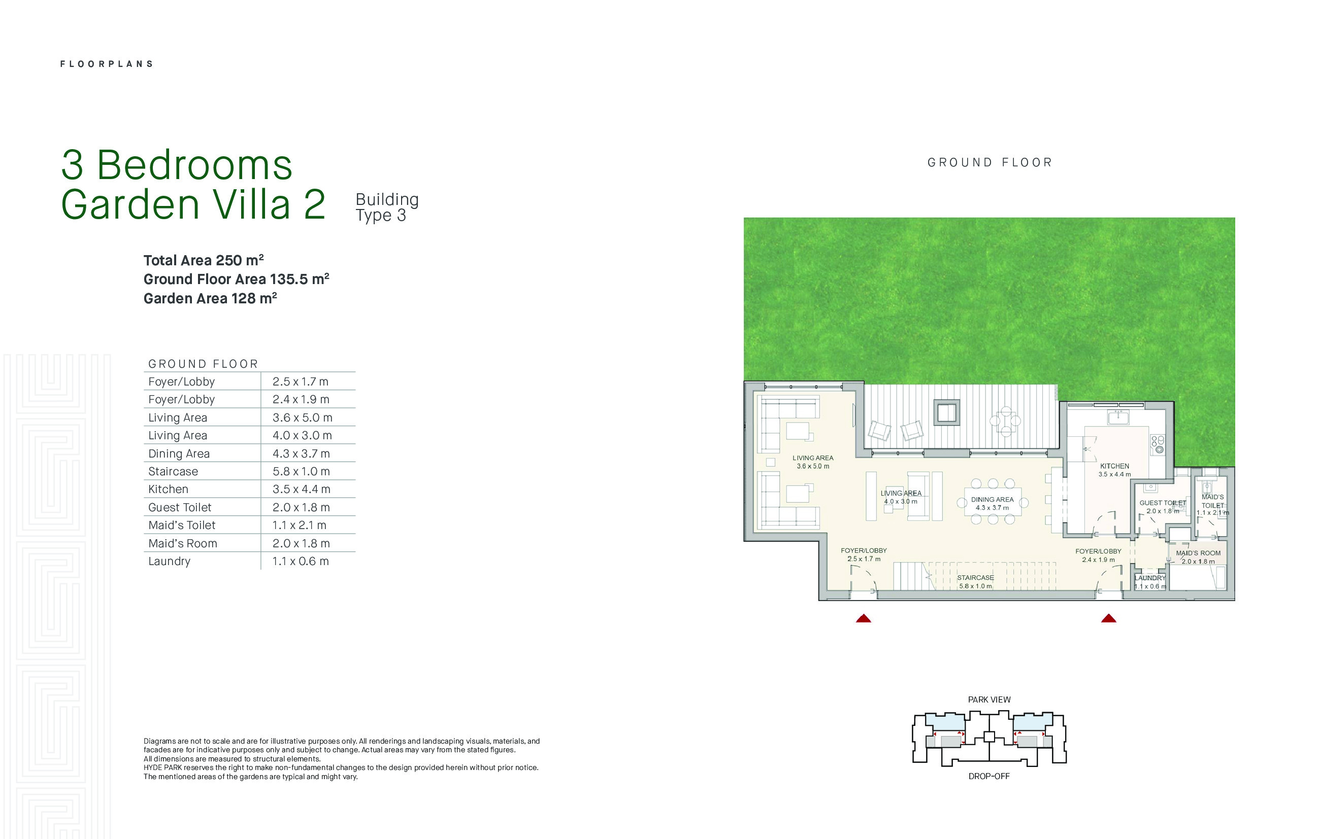 Floor plan for duplex at Hyde Park