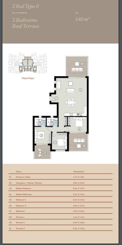 Floor plan for apartment at Silvertown Silversands