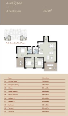 Floor plan for apartment at Silversands