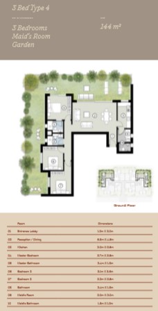 Floor plan for apartment at Silversands