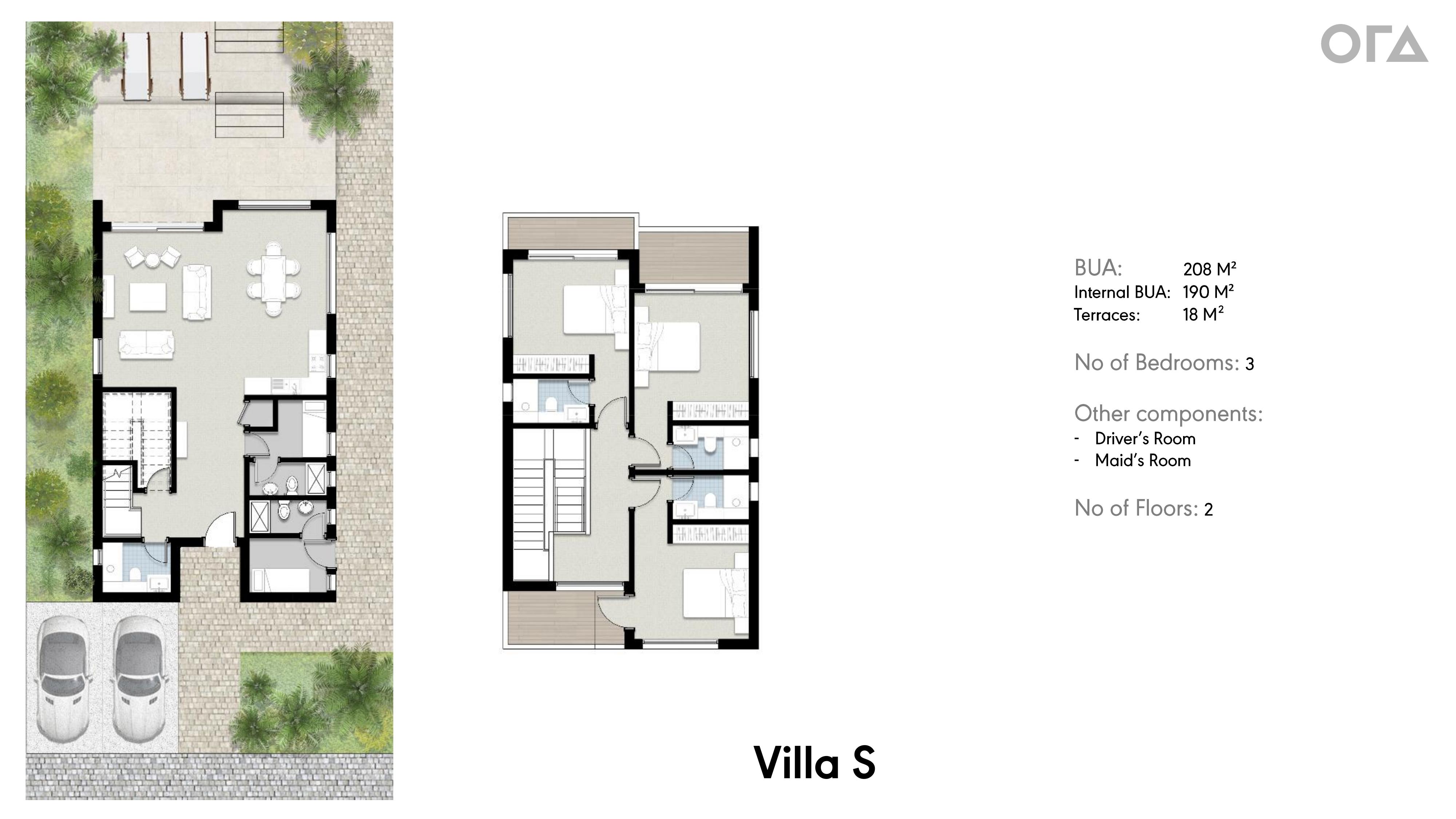 Floor plan for villa at Silversands