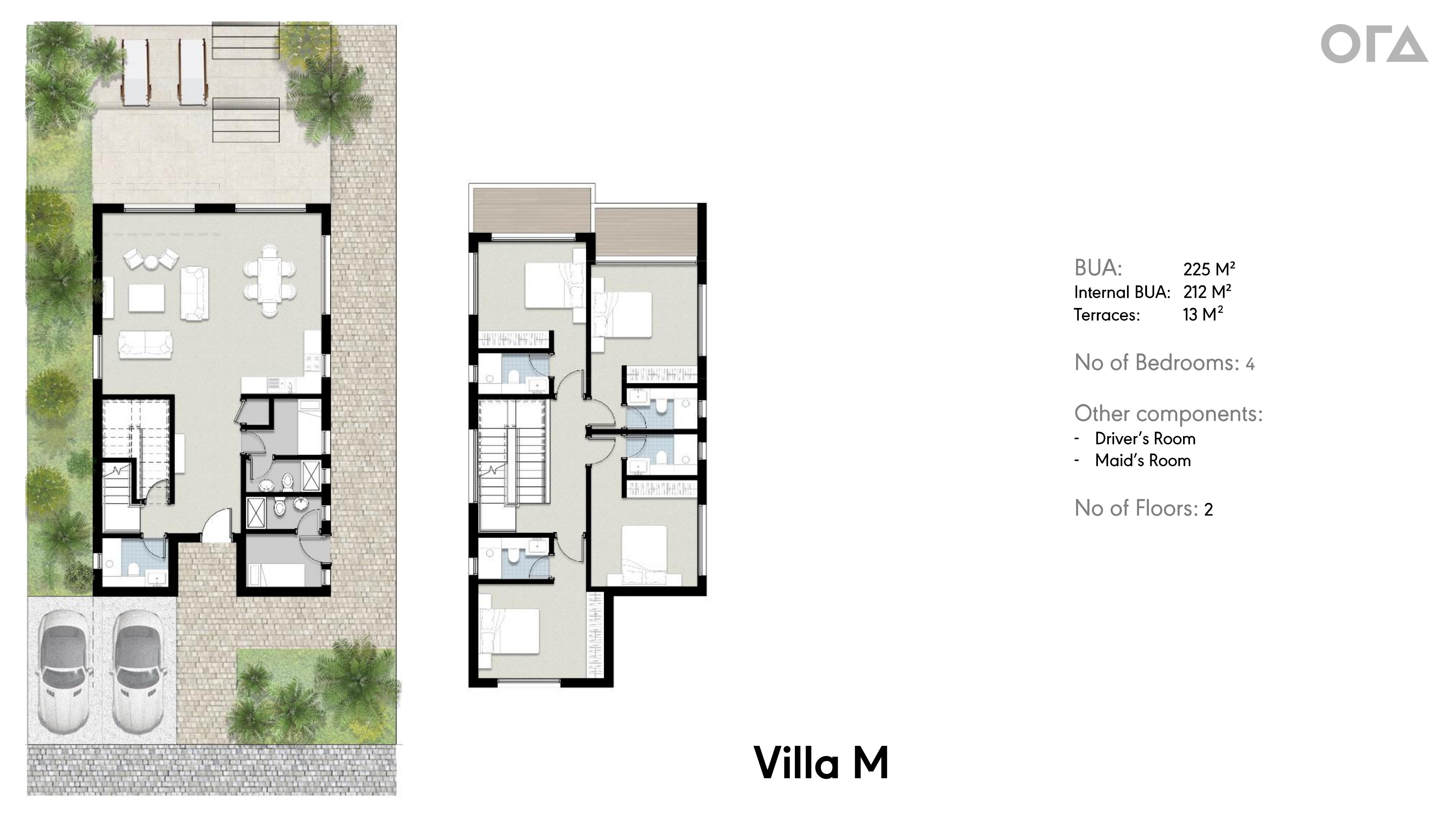 Floor plan for villa at Silversands