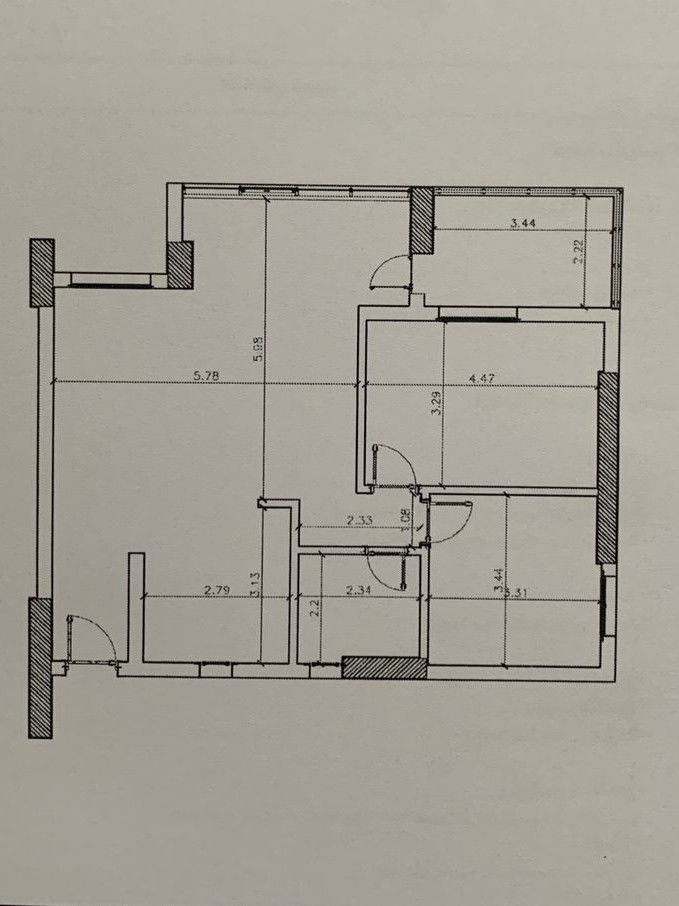 Floor plan for apartment at Jade Park