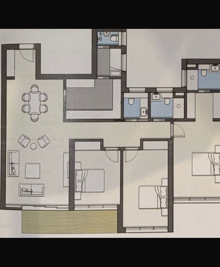 Floor plan for apartment at ZED
