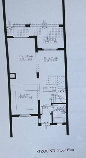 Floor plan for townhouse at Mountain View Ras El Hekma