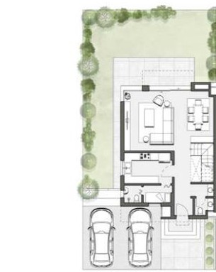Floor plan for townhouse at The Valleys
