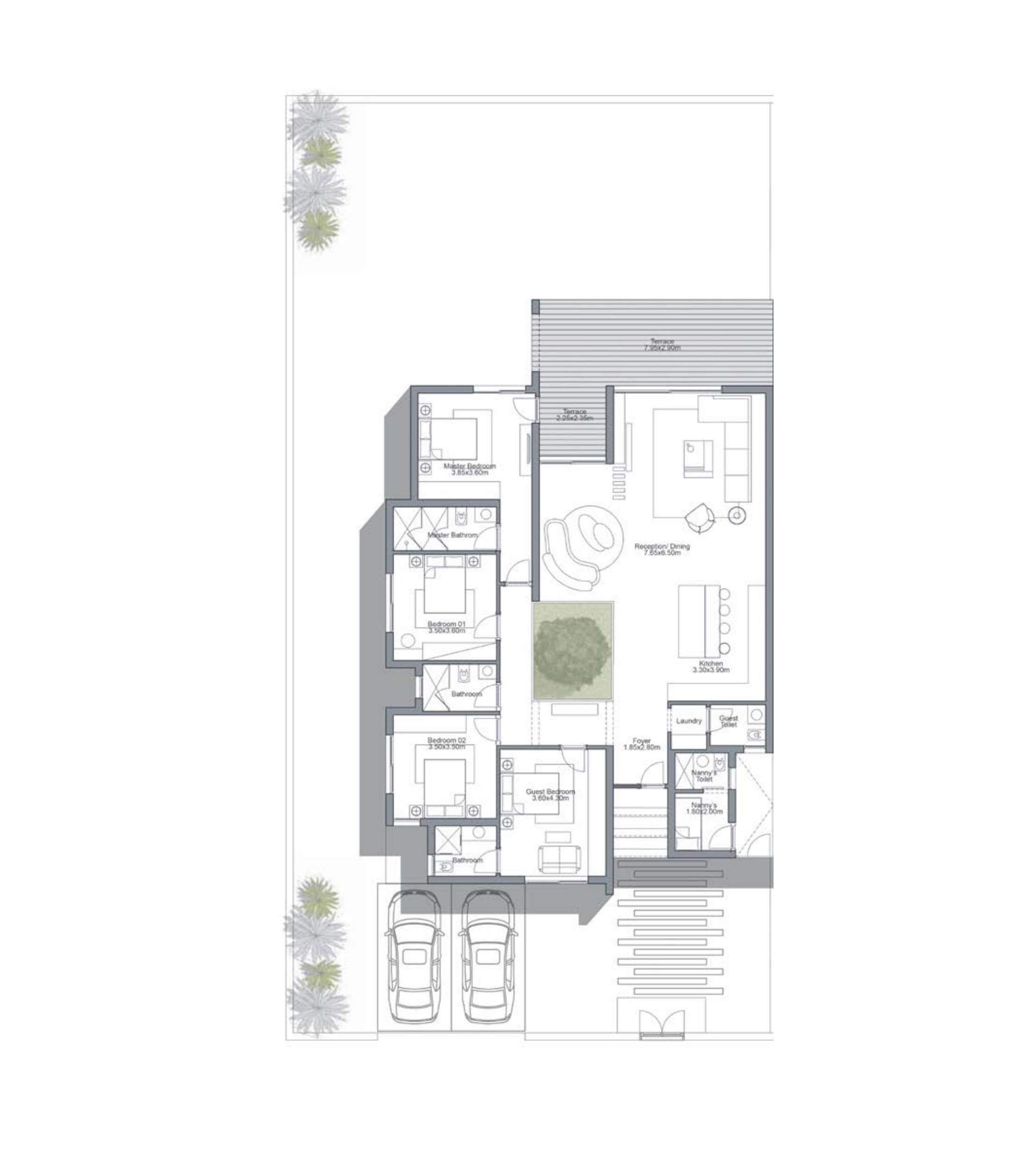 Floor plan for townhouse at June