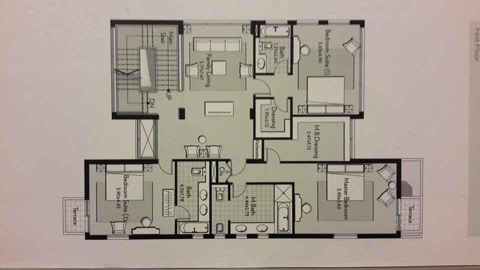 Floor plan for villa at Allegria