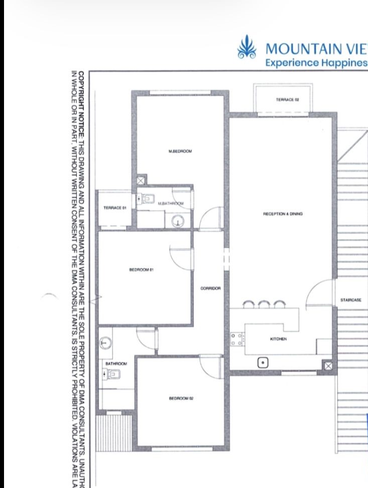 Floor plan for duplex at Kings Way