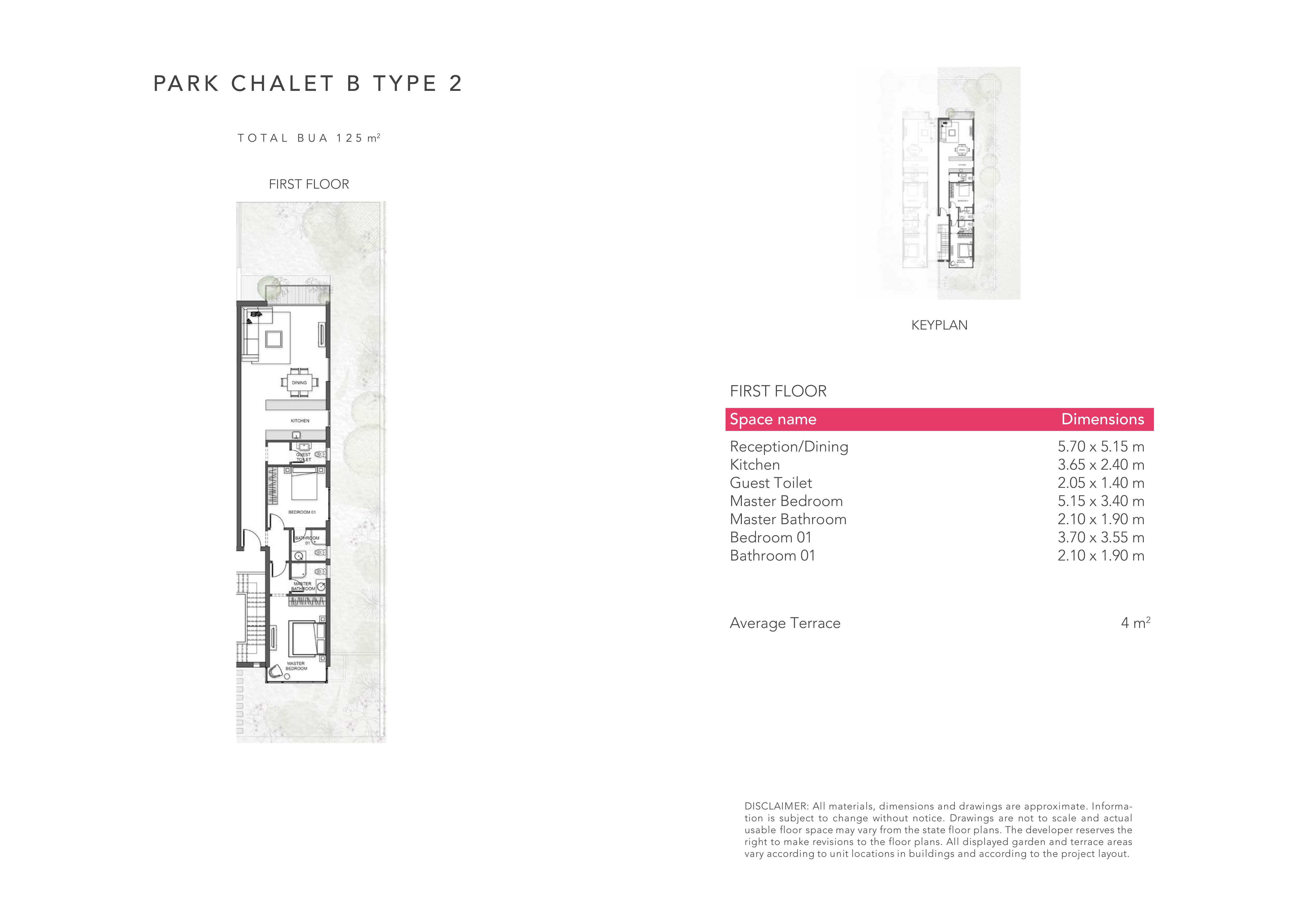 Floor plan for chalet at Jefaira