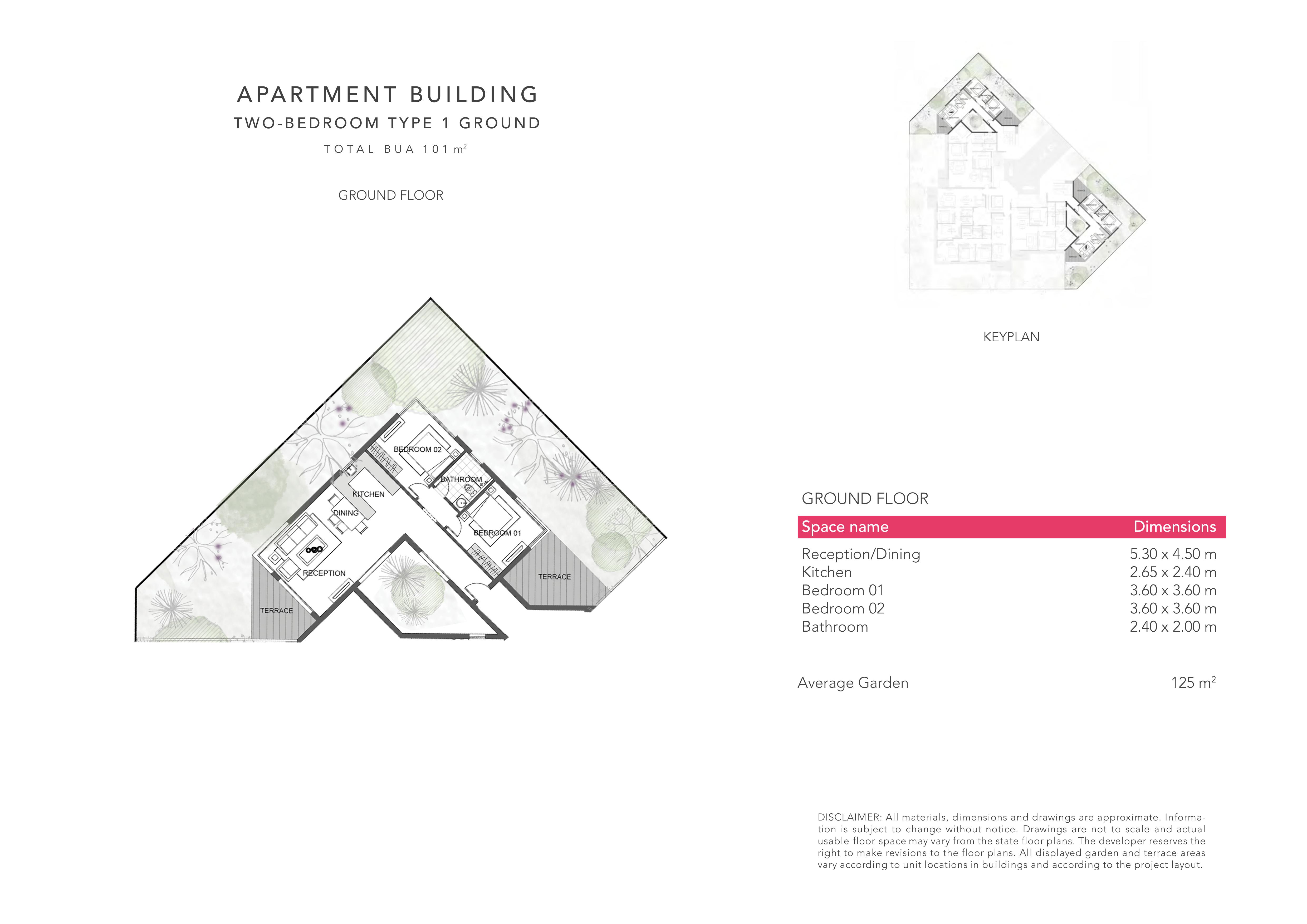 Floor plan for apartment at Jefaira