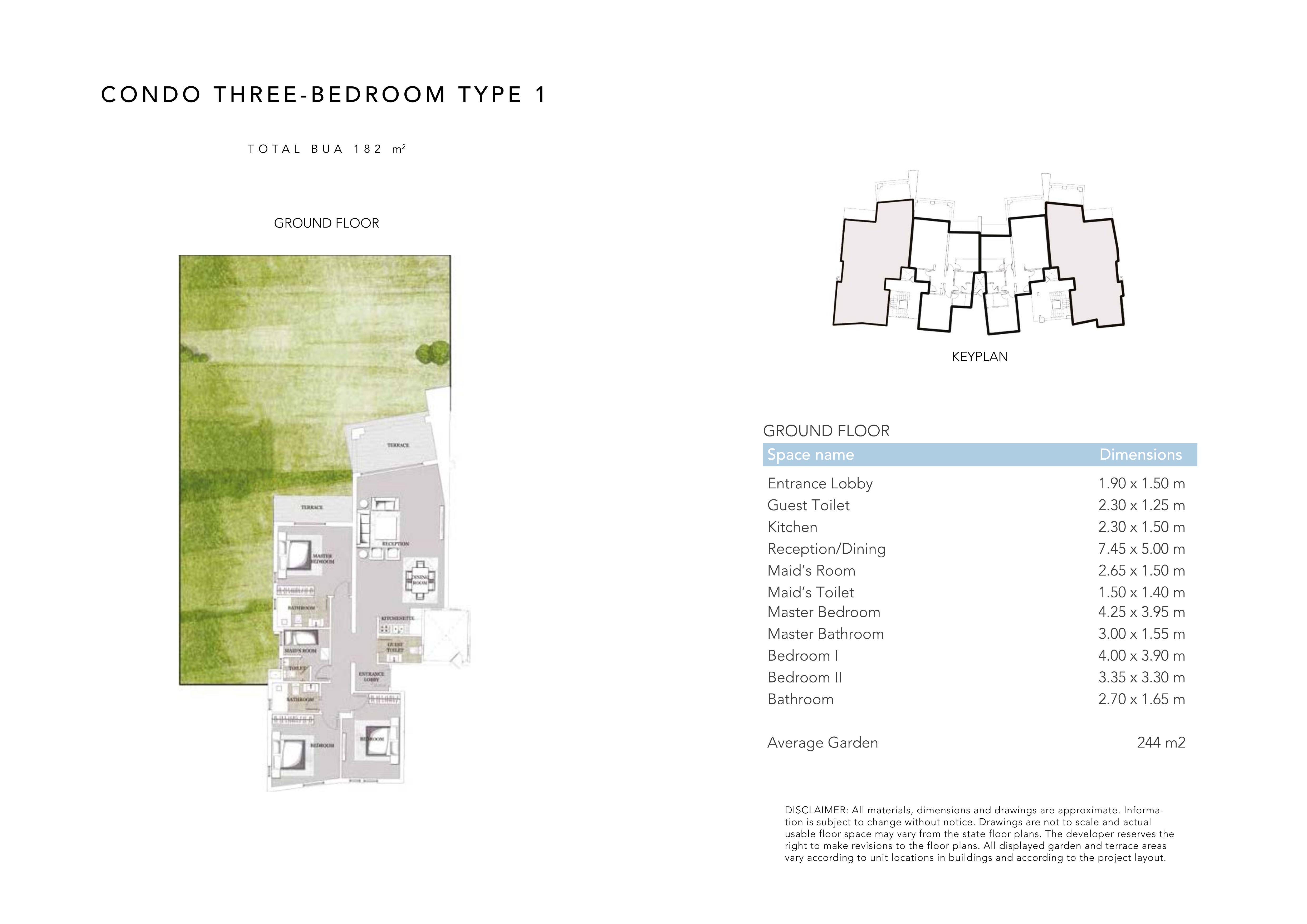 Floor plan for chalet at Jefaira