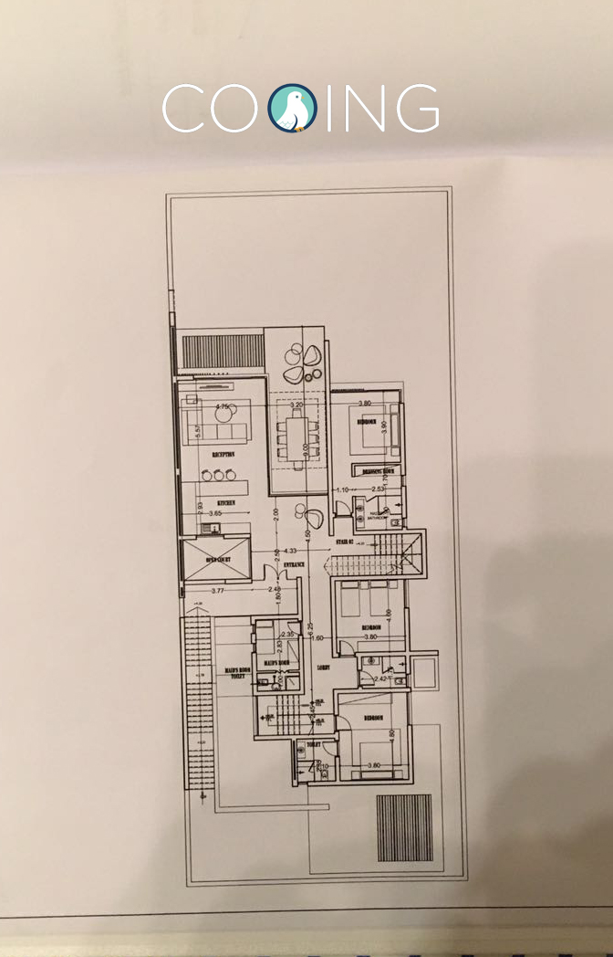 Floor plan for chalet at Seashell Sidi Abdel Rahman