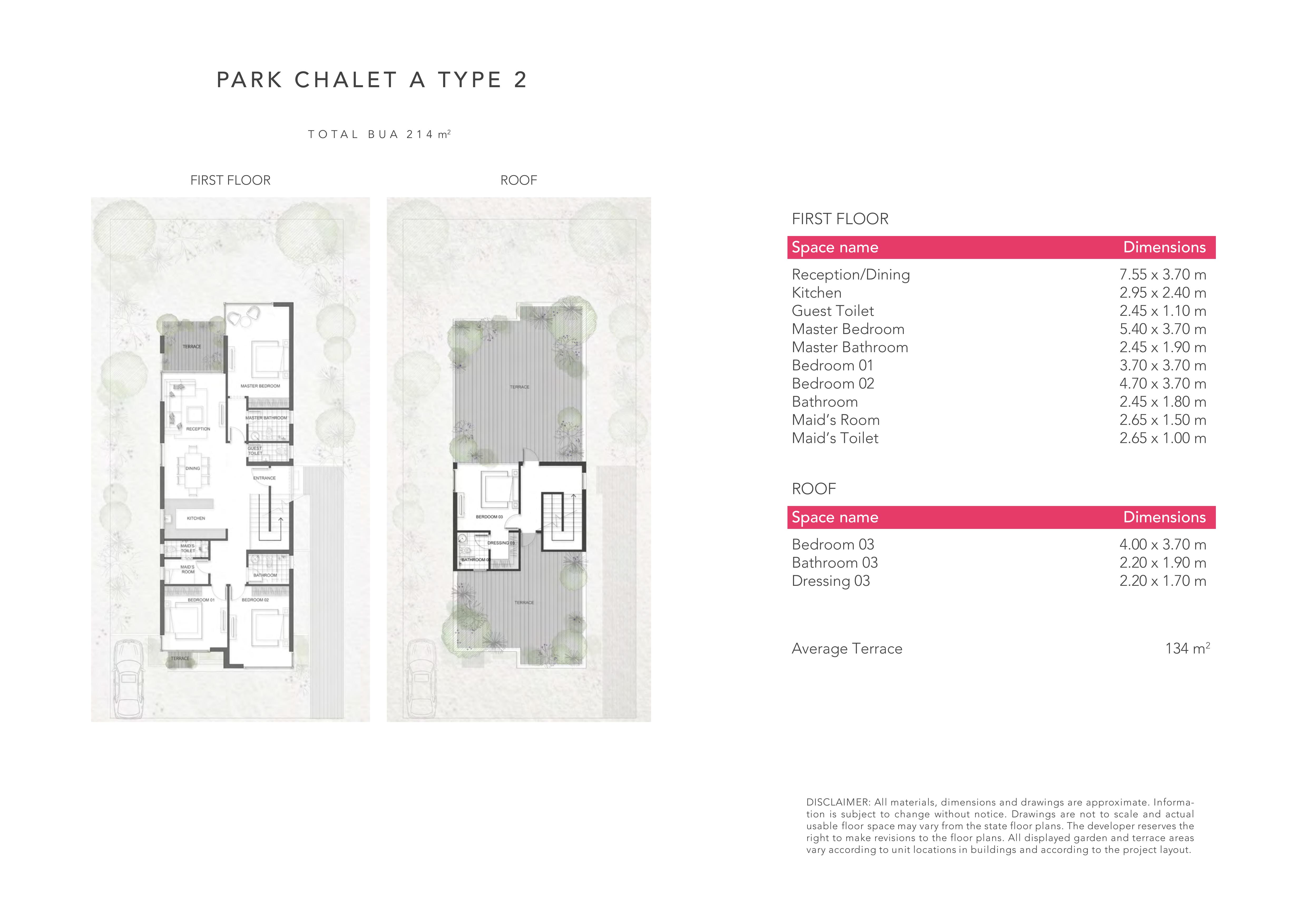 Floor plan for chalet at Jefaira