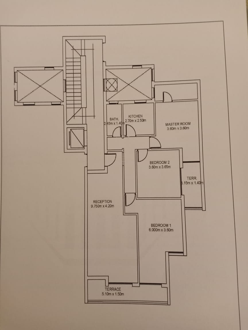 Floor plan for apartment at Fifth Square Al Marasem