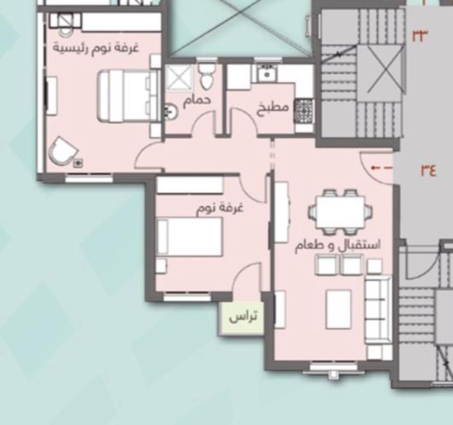 Floor plan for apartment at Celia
