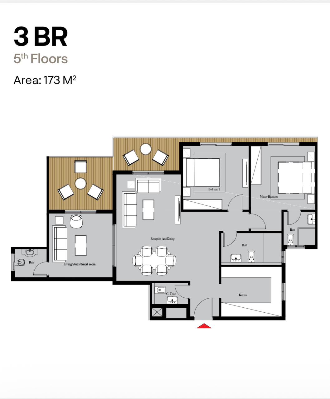 Floor plan for apartment at Nest