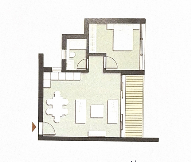 Floor plan for apartment at ZED