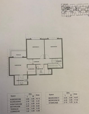 Floor plan for duplex at Mountain View 1.1