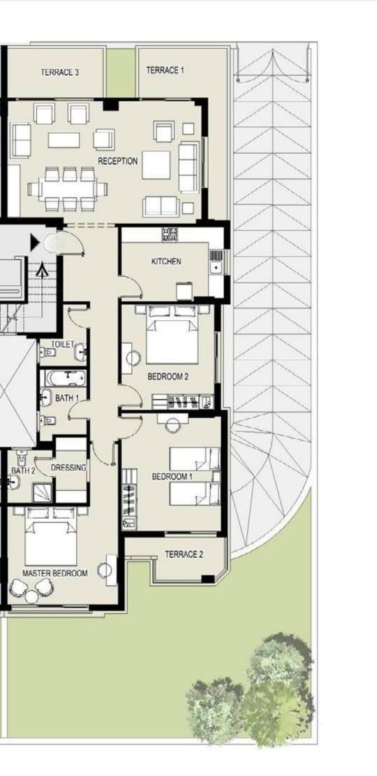 Floor plan for apartment at Taj City