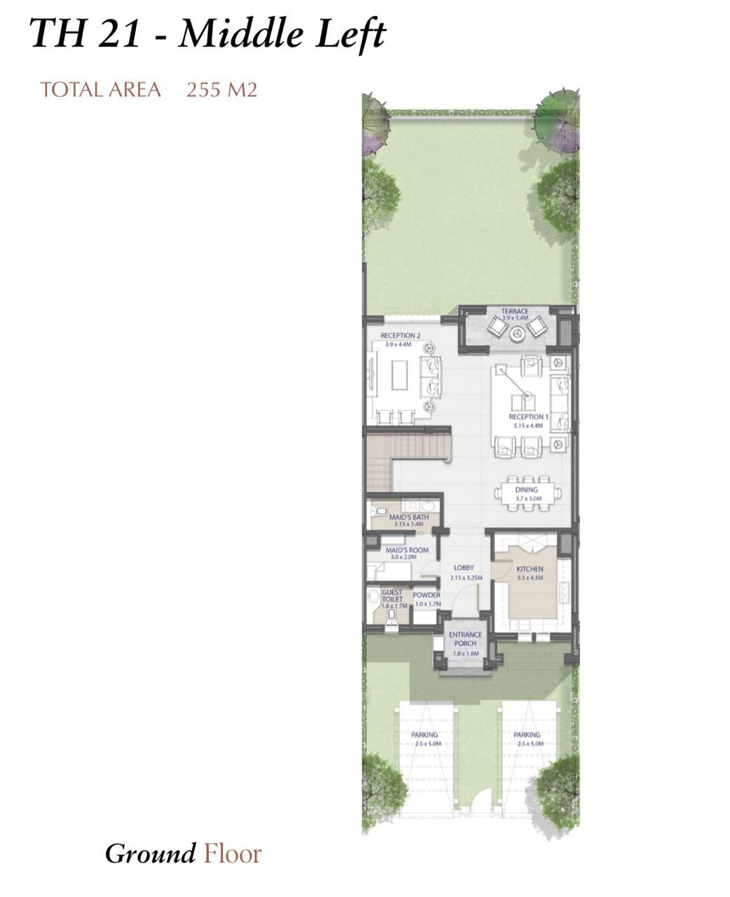 Floor plan for townhouse at City Gate