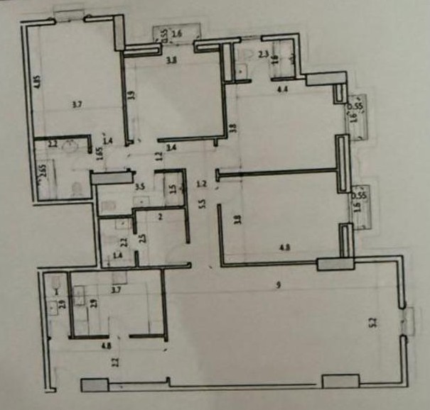 Floor plan for apartment at Il Latini City Edge