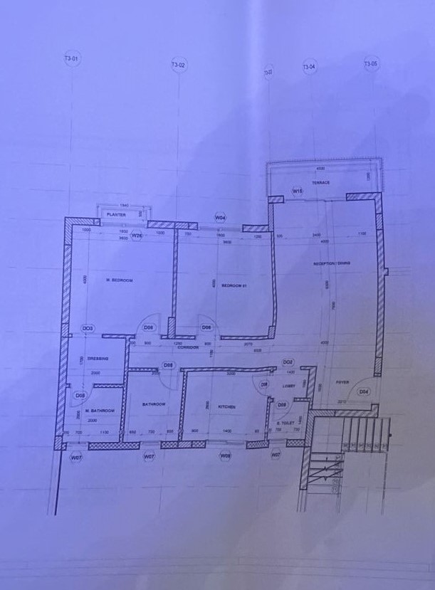 Floor plan for penthouse at SODIC East