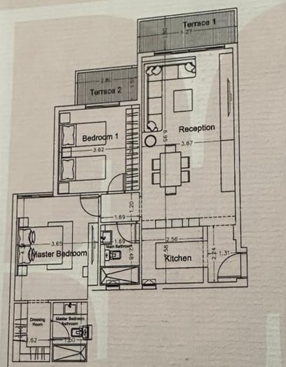 Floor plan for apartment at Noll