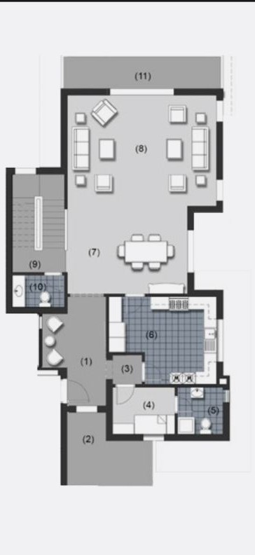 Floor plan for duplex at New Giza